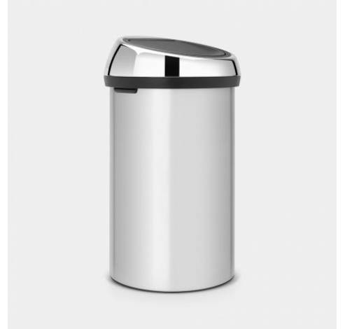 Touch Bin poubelle 60 litres Metallic Grey / Brilliant Steel  Brabantia