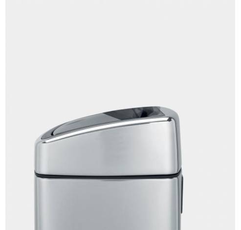 Touch Bin wandafvalemmer 10 liter met kunststof binnenemmer Brilliant Steel  Brabantia