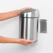 Brabantia Touch Bin wandafvalemmer 3 liter met kunststof binnenemmer Platinum / Matt Steel