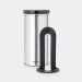 Brabantia Voorraadbus voor 18 koffiepads Matt Steel Fingerprint Proof / Grey Brabantia Voorraadbus voor 18 koffiepads Matt Steel Fingerprint Proof / Grey