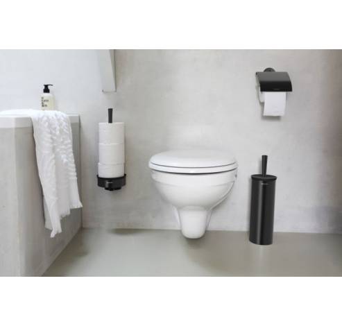 Brosse toilette avec support Profile Matt Black  Brabantia