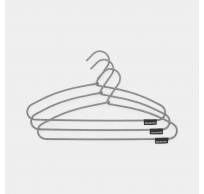 Soft Touch kledinghangers, set van 4 Black / White 