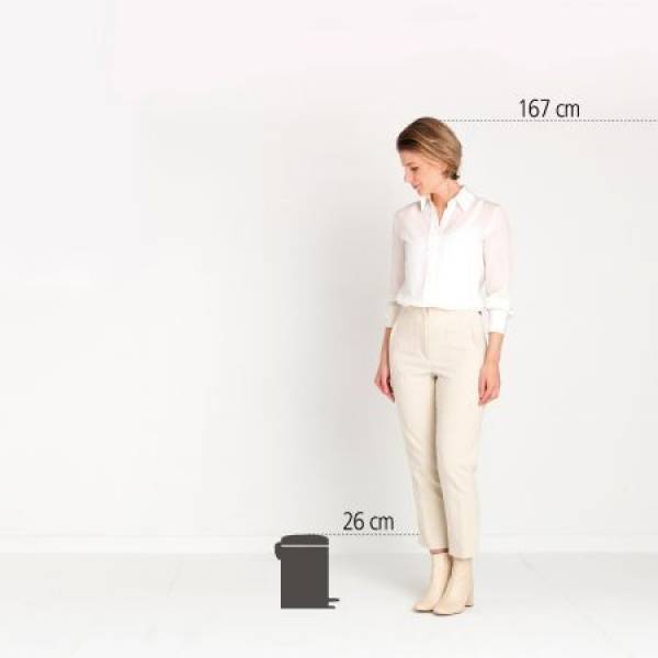 Brabantia NewIcon pedaalemmer 3 liter met kunststof binnenemmer Soft Beige