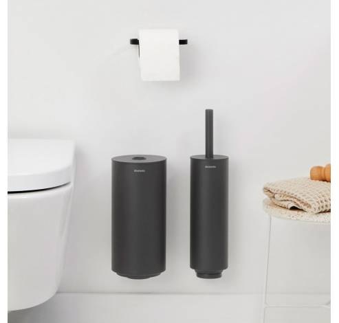 MindSet toiletaccessoires, set van 3 Mineral Infinite Grey  Brabantia