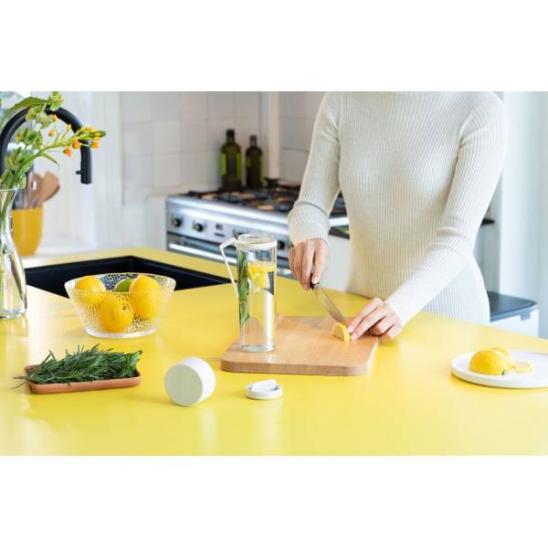 Make & Take waterfles met zeef 0,5 liter Light Grey 