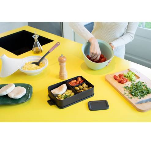 Make & Take Bento lunchbox grande en plastique Dark Grey  Brabantia