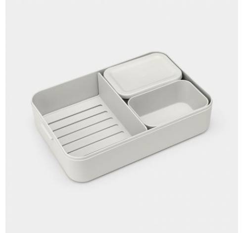 Make & Take Bento lunchbox grande en plastique Light Grey  Brabantia