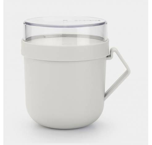 Make & Take soepbeker 0,6 liter, kunststof Light Grey  Brabantia
