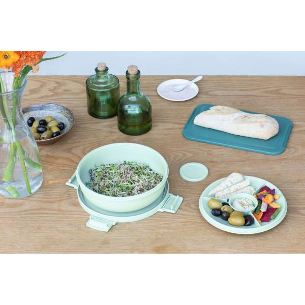 Make & Take Salade lunchbox 1,3 liter kunststof Jade Green 