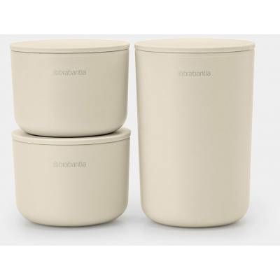 ReNew opbergpotjes, set van 3 Soft Beige  Brabantia