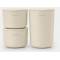 ReNew opbergpotjes, set van 3 Soft Beige 