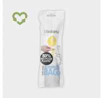 PerfectFit sacs poubelle avec fermeture, rouleau, Recycled Code A, 3-5L, 20 stuks / pcs 