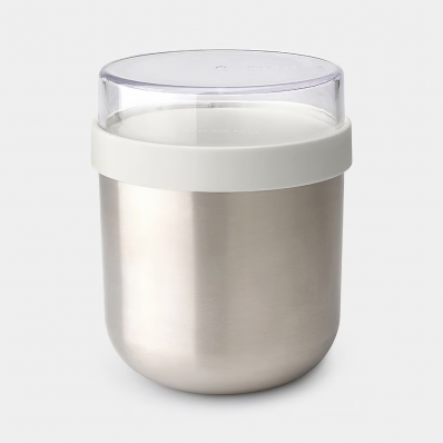 Make & Take bol à en-cas isotherme 0,5 litre Light Grey 