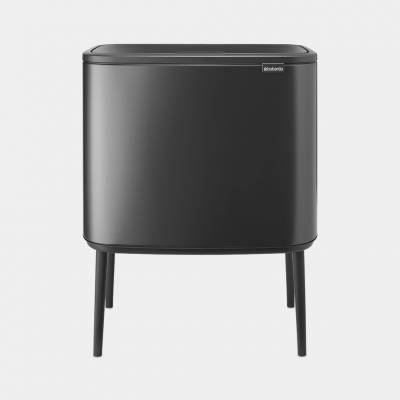 Bo Touch Bin poubelle 11 + 23 litres avec 2 seaux intérieurs synthétiques Confident Grey  Brabantia