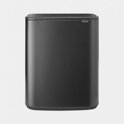 Bo Touch Bin poubelle 2 x 30 litres avec 2 seaux intérieurs synthétiques Confident Grey  Brabantia