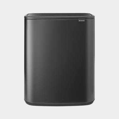 Bo Touch Bin poubelle 60 litres avec seau intérieur synthétique Confident Grey  Brabantia