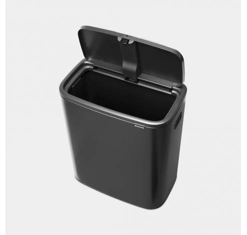 Bo Touch Bin poubelle 60 litres avec seau intérieur synthétique Confident Grey  Brabantia