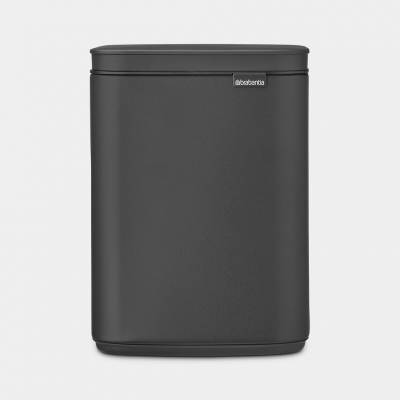 Bo poubelle 4 litres avec seau intérieur synthétique Mineral Infinite Grey  Brabantia