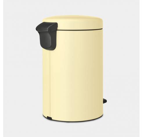 NewIcon poubelle à pédale 12 litres avec seau intérieur synthétique Mellow Yellow  Brabantia