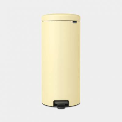 NewIcon poubelle à pédale 30 litres avec seau intérieur synthétique Mellow Yellow  Brabantia