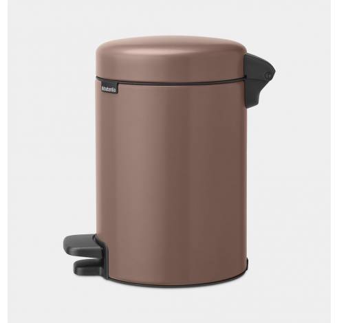 NewIcon poubelle à pédale 3 litres avec seau intérieur synthétique Satin Taupe  Brabantia