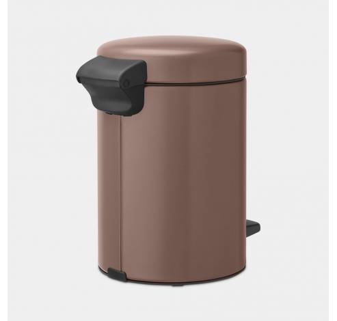 NewIcon poubelle à pédale 3 litres avec seau intérieur synthétique Satin Taupe  Brabantia