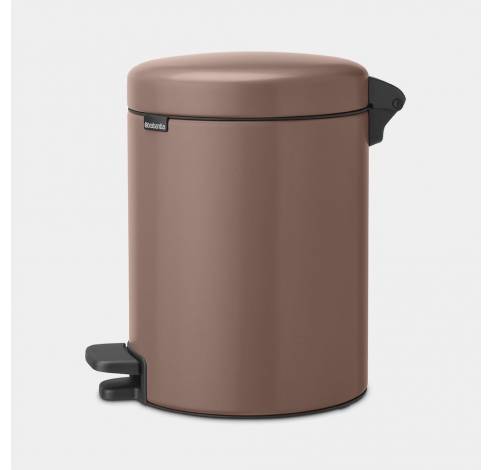 NewIcon poubelle à pédale 5 litres avec seau intérieur synthétique Satin Taupe  Brabantia