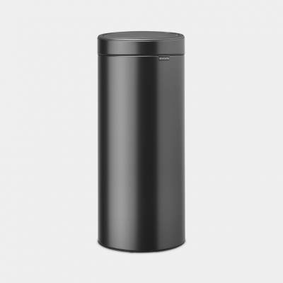 Touch Bin poubelle 30 litres avec seau intérieur synthétique Confident Grey  Brabantia