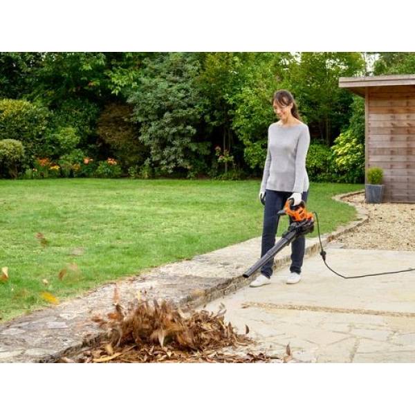 Black & Decker 3000W 3IN1 bladblazer met ruggedragen opvangzak