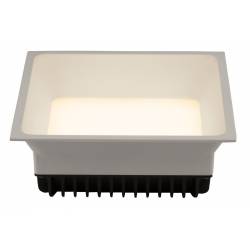 Fantasia MICRA SQ recessed spot 15W LED dimmable 3000K 1200lm diam 14,