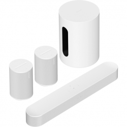 Sonos Meeslepende set Beam (Gen 2) + Sub mini + 2x Era 100 White 