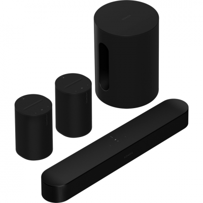 Meeslepende set Beam 3.1 + Sub mini + 2x Era 100 Black  Sonos