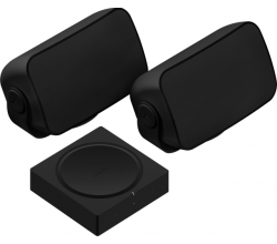 Buitenset Amp + Outdoorspeakers Zwart Sonos