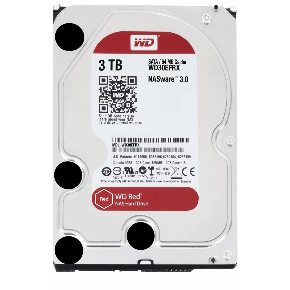 Western Digital Harde schijven Red NAS HDD 3TB 64MB