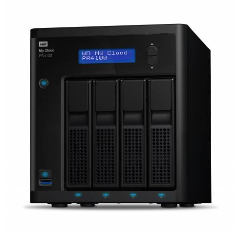 My Cloud PR4100 3.5 Inch 4 bay My Cloud Pro series NAS, 24TB, Zwart  Western Digital