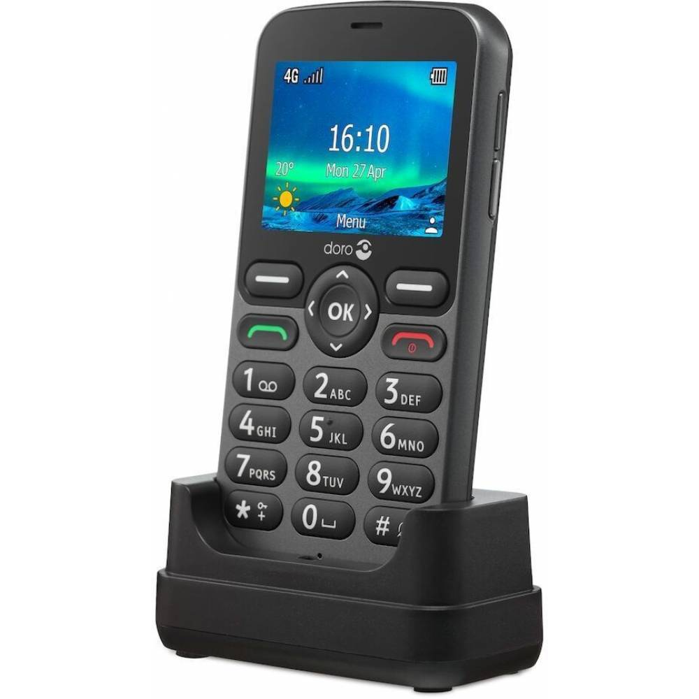 Doro Seniorentelefoon 5860 Eenvoudige GSM 4G (Wit-Zwart)