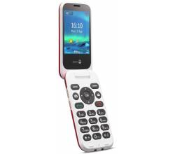 6880 Eenvoudige Klaptelefoon 4G (Rood-Wit) Doro