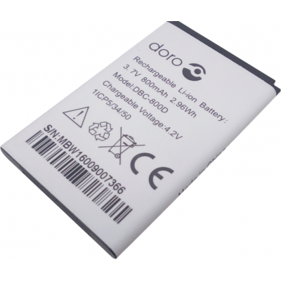 DBC-800D Batterij voor PhoneEasy 508/509/530X/6030/6031/6050/ 6520/6525/6620/5516/5030  Doro