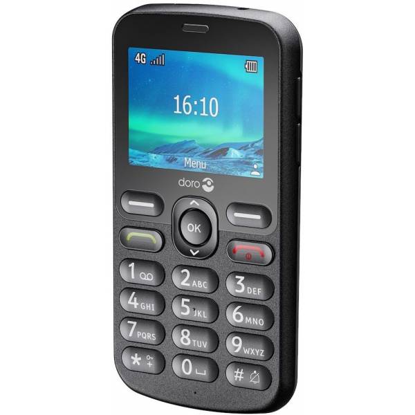 Doro 1880 Eenvoudige Senioren GSM 4G Zwart