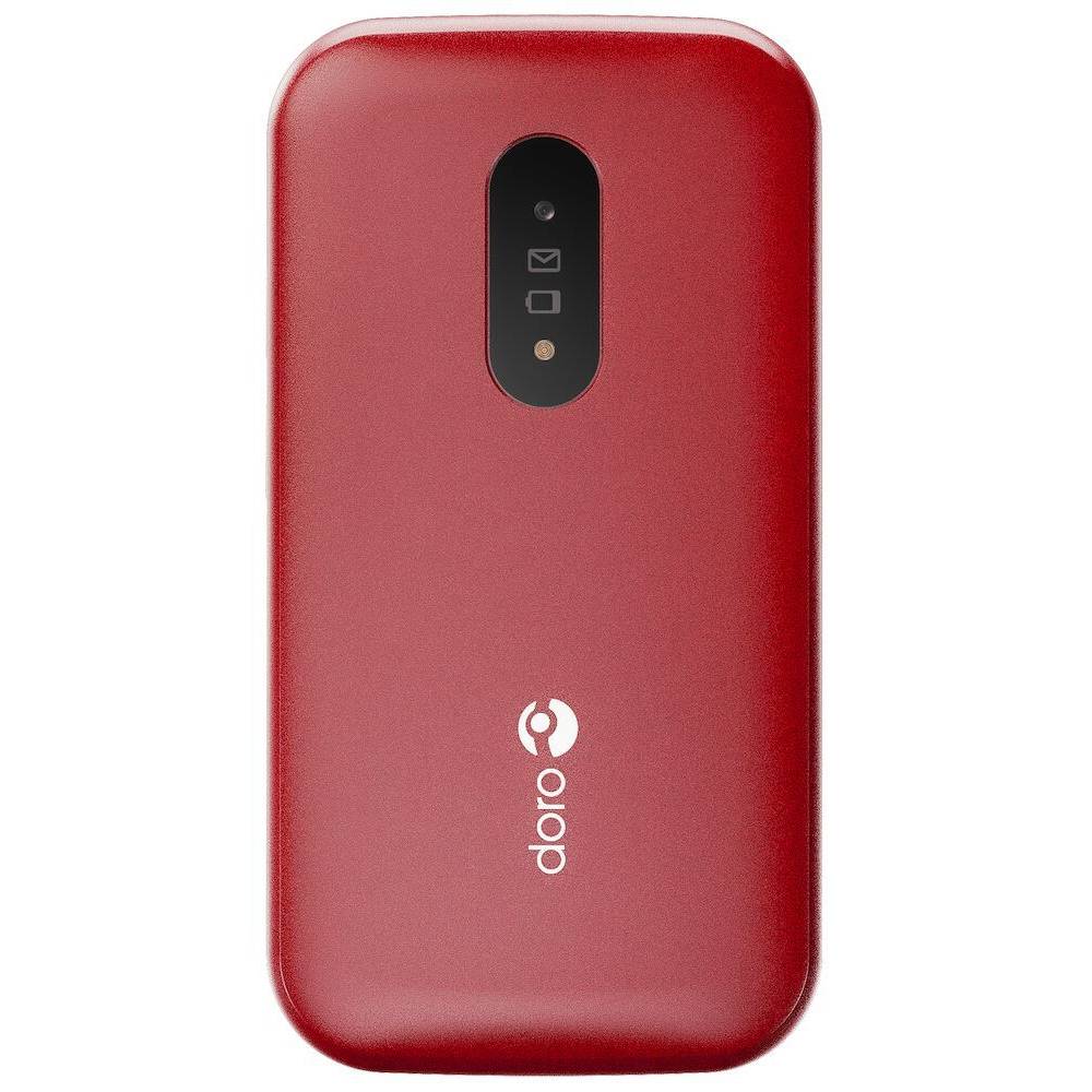 Doro GSM 2820 Gebruiksvriendelijke mobiele 4G-telefoon met groot beeldscherm rood/wit