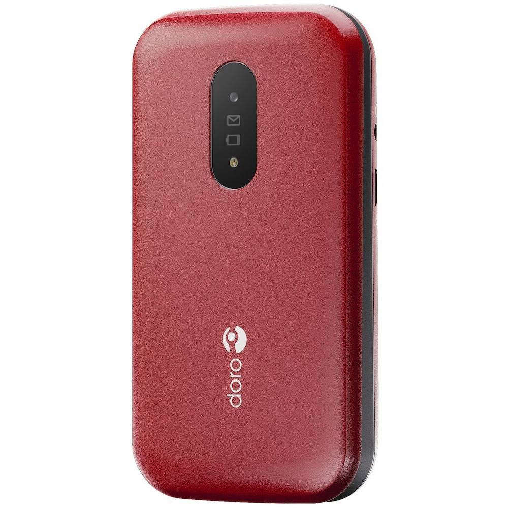 Doro GSM 2820 Gebruiksvriendelijke mobiele 4G-telefoon met groot beeldscherm rood/wit