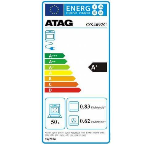 Atag four grafiet 45CM, Four encastrable