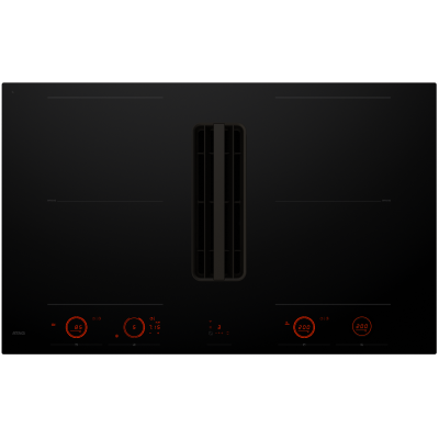 Table de cuisson à induction Elevate™ avec extraction intégrée, encastrée noire à fleur (83 cm) HIDD28471SVI Atag