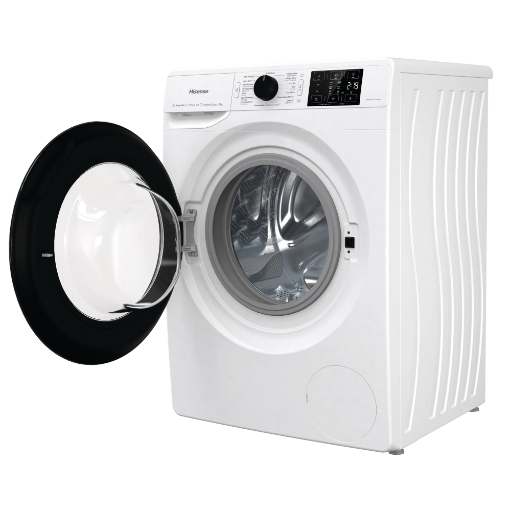 Hisense Wasmachine WFGE801439VMQ wasmachine – 8 kg – Essential serie