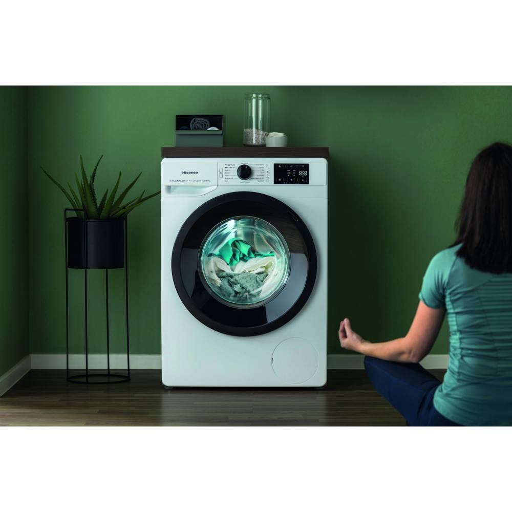 Hisense Wasmachine WFGE801439VMQ wasmachine – 8 kg – Essential serie