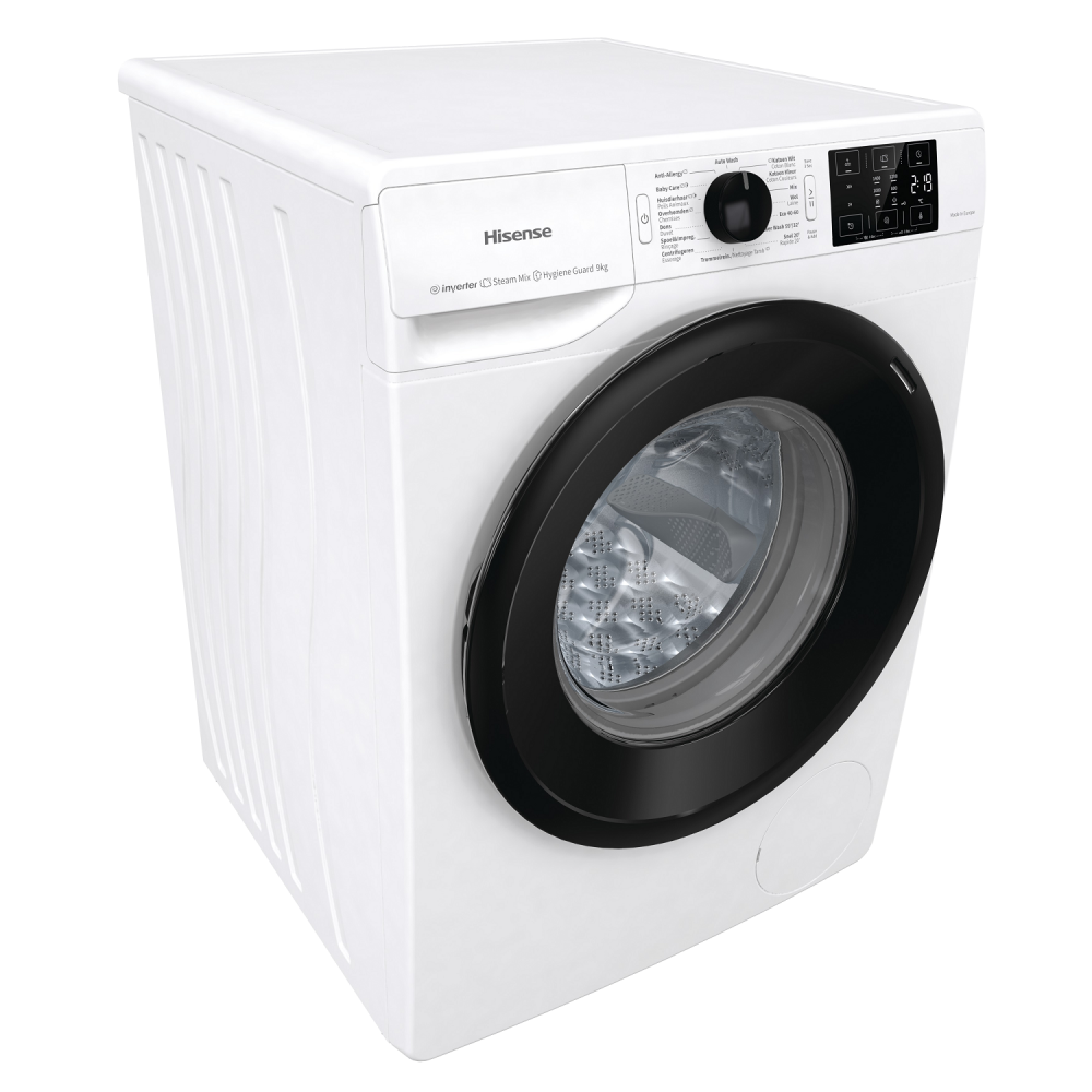 Hisense Wasmachine WFGE901439VMQ wasmachine – 9 kg – Essential serie