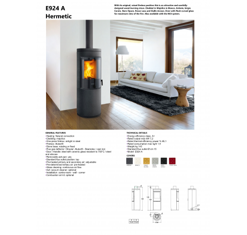 E924 A Hermetic BCS Rosso lava  Piazzetta