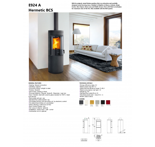 E924 A-H Hermetic BCS Basamento fisso Bianco  Piazzetta