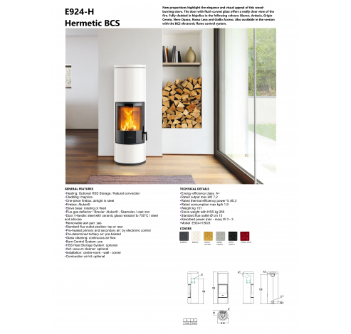 E924-H Hermetic BCS Basamento fisso Grigio cerato  Piazzetta