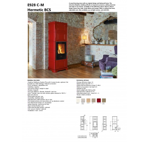 E928 C-M Hermetic BCS Con bocchetta frontale Bianco  Piazzetta